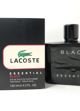 Мужская туалетная вода lacoste essential black 125 ml