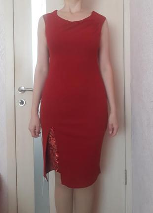 Сукня goddiva бордова