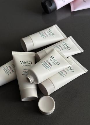 Очищающая маска с глиной shiseido waso satocane.