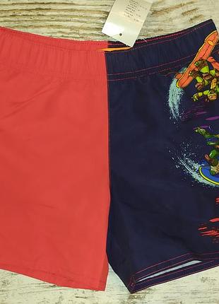 Літні шорти плавки nickelodeon на 4-6 років turtles черепашки ніндзя