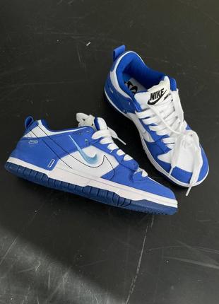 Жіночі кросівки сині з білим nike sb dunk low disrupt 2 “university blue”