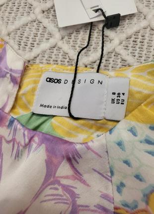 Красивенное сатиновое макси платье нежнейшей расцветки  asos5 фото