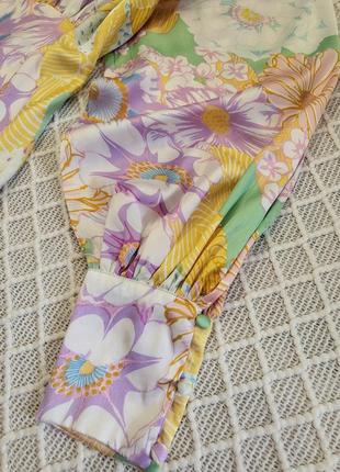 Красивенное сатиновое макси платье нежнейшей расцветки  asos2 фото
