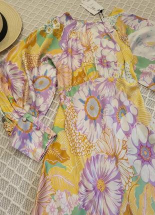 Красивенное сатиновое макси платье нежнейшей расцветки  asos3 фото