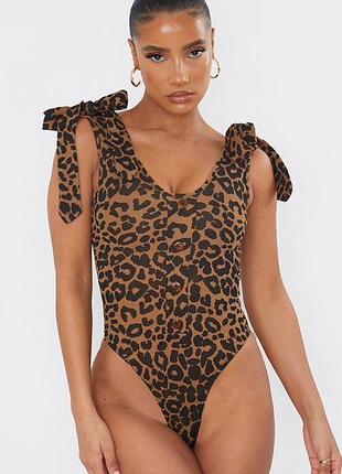 Леопардовый боди)))размер 12/40