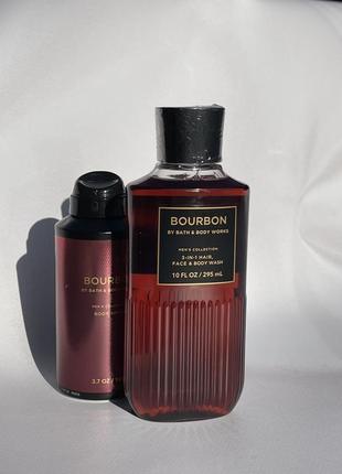 Мужской набор bourbon от bath and body works