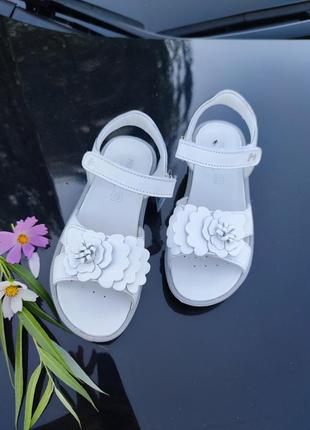 Новые белые кожаные босоножки (сандалии) primigi. италия2 фото