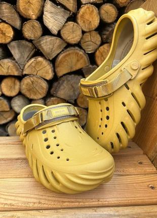 Чоловічі крокси сабо crocs echo clog desert grass новинка!