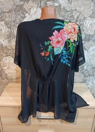 Phase eight женская блузка туника размер l разноцветный цветочный принт4 фото