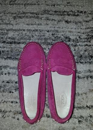 Натуральні мокасини кеди  tod's оригінал