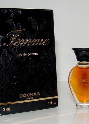 Миниатюра femme rochas edp. оригинал. винтаж.