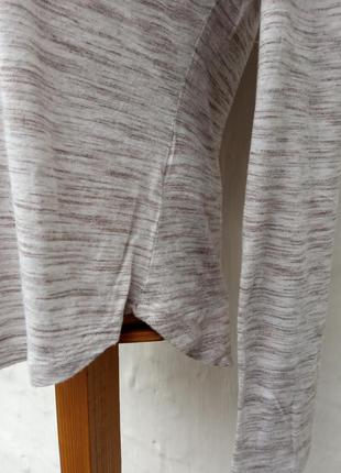 Стильный котоновый трикотажный уютный лонгслив в принт oversize, пуловер.4 фото