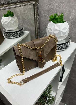 Клатч в стиле бренда, на цепочке2 фото