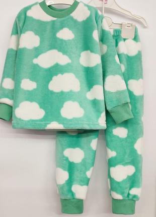 Пижама теплая махровая детская для девчонок и мальчиков