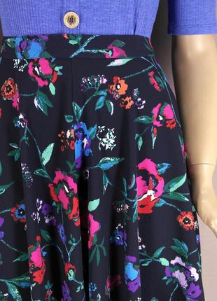 Оригинальная юбка yessica в цветочный принт асимметричного кроя. размер eur 34 и eur 38.4 фото