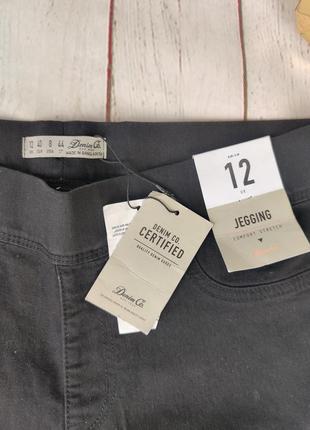 Женские леггинсы джинсы брюки черные скинни на резинке новые denim co6 фото