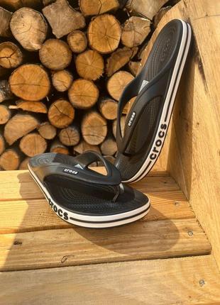 Чоловічі в’єтнамки крокс crocs bayaband flip black