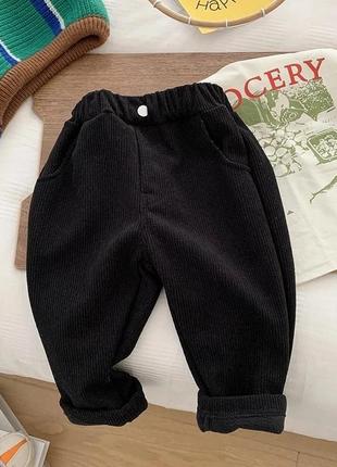 Дитячі теплі штани на флісі для хлопчика2 фото