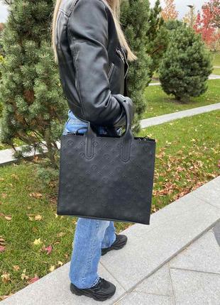 Большая черная женская сумка (759)