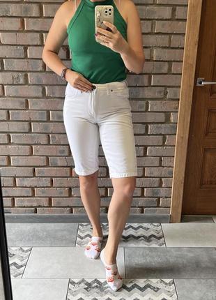 Шорты джинсовые белые