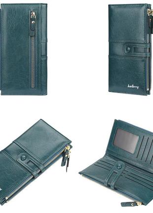 Стильний женский кошелек на молнии из искусственной кожи, red