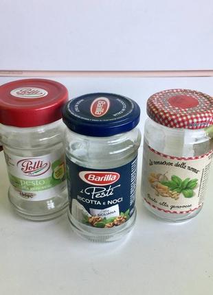 Баночки скляні з кришками для консервації/зберігання/поробок