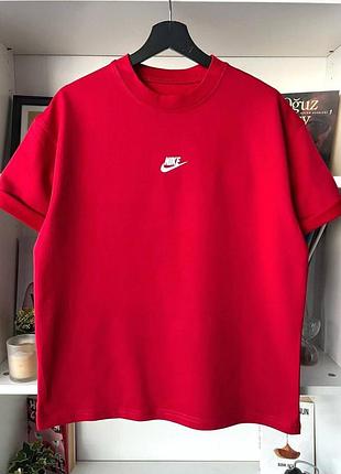 Оверсайз червона футболка мужская футболка оверсайз nike