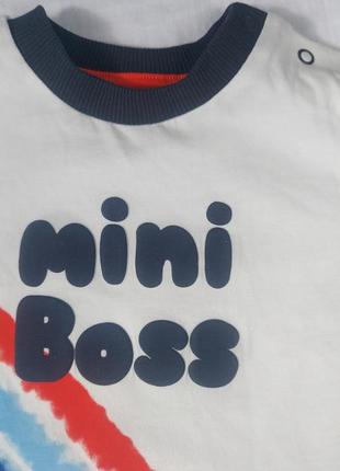 Футболка "mini boss" для хлопчика3 фото