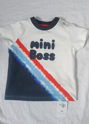 Футболка "mini boss" для хлопчика1 фото