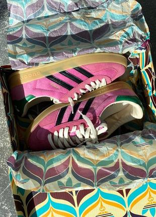 Adidas gazelle c gu44i pink valvet, кроссовки женские адедас газель, женские кроссовки адидас весна-осень6 фото