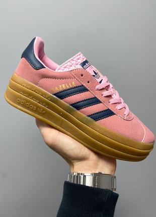 Adidas gazelle pink platform, кроссовки женские адедас газель, кроссовки женские адидас10 фото