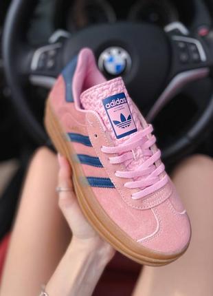 Adidas gazelle pink platform, кроссовки женские адедас газель, кроссовки женские адидас8 фото