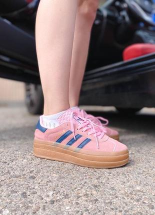 Adidas gazelle pink platform, кроссовки женские адедас газель, кроссовки женские адидас2 фото