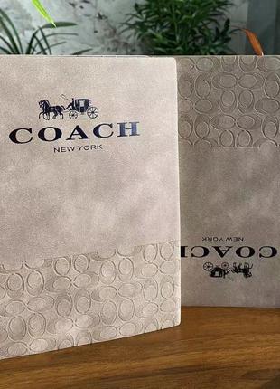 Блокнот coach+ брендовая ручка4 фото