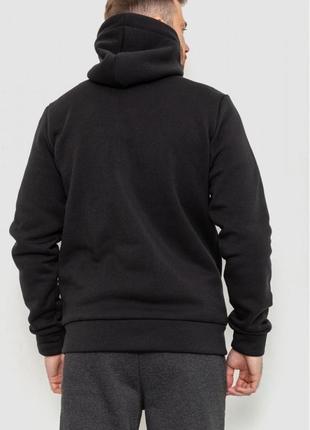 Спорт кофта мужская на флисе цвет черный, темно-серый, хаки