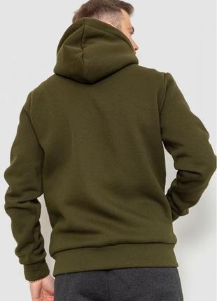 Спорт кофта мужская на флисе цвет черный, темно-серый, хаки