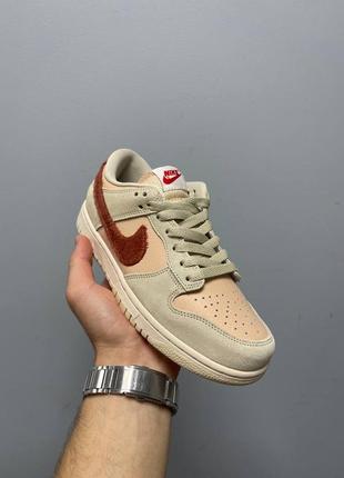 Женские кроссовки найк данк nike sb dunk low terry swoosh3 фото