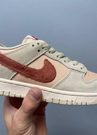 Женские кроссовки найк данк nike sb dunk low terry swoosh6 фото