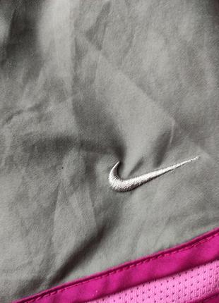 Крутые фирменные женские спортивные шорты со встроенными трусами nike, оригинал, м4 фото