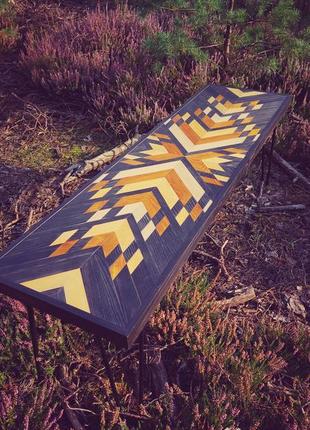 Лавка дерев'яна. стіл кавовий. журнальний столик. скандинавські меблі.