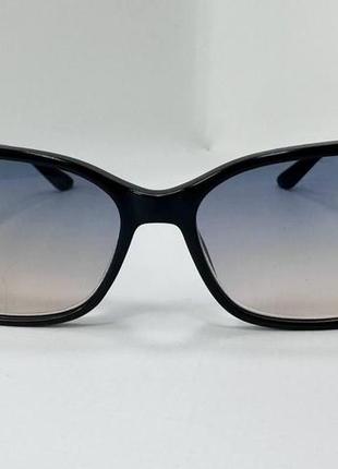 Коригувальні окуляри для зору жіночі тоновані в пластиковій оправі дужка з каменем чорний, +1.53 фото