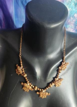 Винтажное индийское ожерелье в стиле трайбл