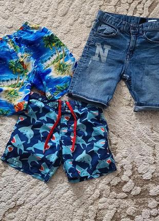 Джинсовые шорты h&m пляжные шорты для плавания