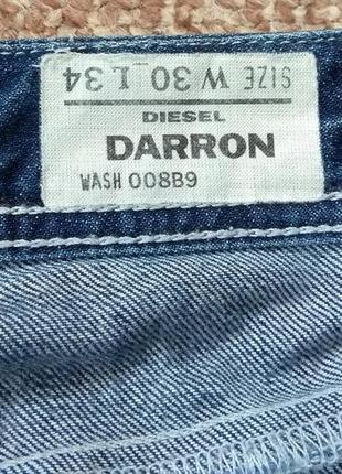 Diesel darron джинсы оригинал (w30 l34)7 фото