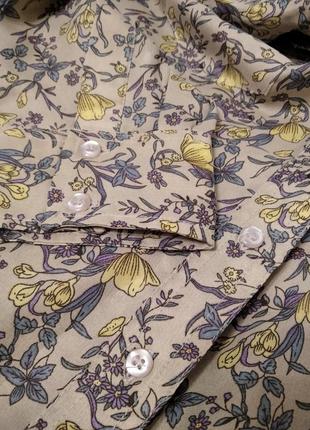 Блузка блуза sela размер 48 с длинным рукавом и воротничком3 фото