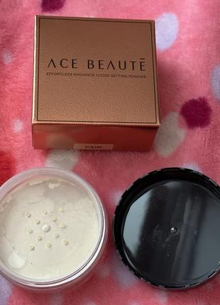 Розсипчата фіксуюча пудра ace beaute effortless radiance loose setting powder. відтінок fair2 фото