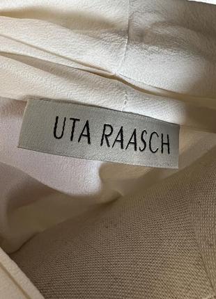 Шелк100%,белая блуза с бантом, классическая,офисная,премиум бренд,uta raasch,9 фото