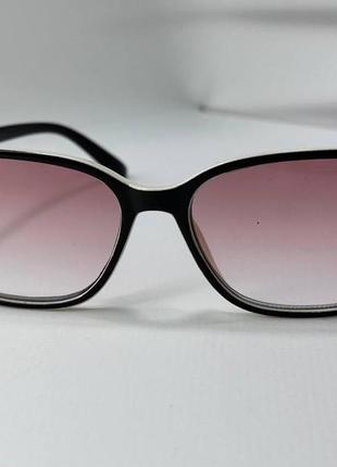 Корректирующие очки для зрения женские бабочки в пластиковой оправе коричневый, +0.752 фото