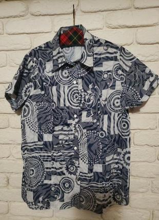 Рубашка блуза из жатого батиста 50-52 р.