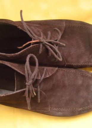 Стильні замшеві черевики geox,р. 41,марокко5 фото
